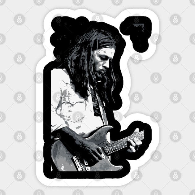 David Gilmour Guitar 3 Sticker by Playful Creatives